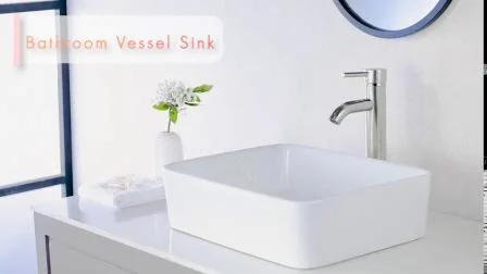 Robinet de salle de bain Aquacubic mitigeur or monotrou en acier inoxydable robinet de lavabo robinet de lavabo avec vidange escamotable
